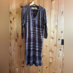 Raquel Allegra Tie Dye Cotton Midi Dress